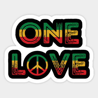 Jamaica - One Love Sticker
